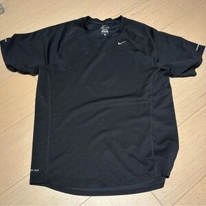 NIKE Black Short Sleeve Performance Tee